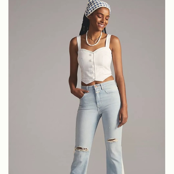 Anthropologie Maeve Buttonfront Vest Tank - Picture 4 of 6